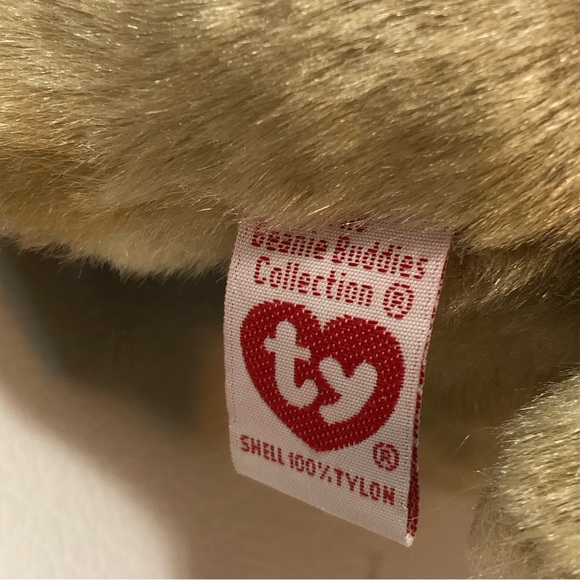 2003 Ty Beanie Buddies Schnitzel Schnauzer Dog Puppy Brown Collar 12" Plush Toy - Picture 5 of 8